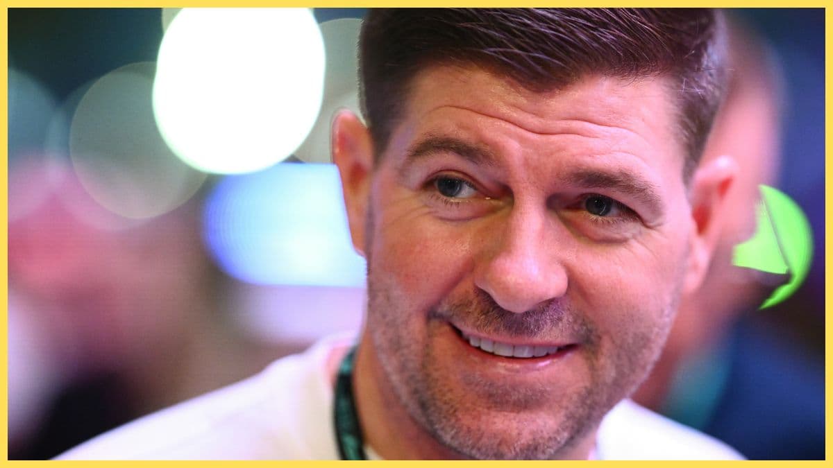 Steven Gerrard spotted going wild after Van Dijk winner in Crosby