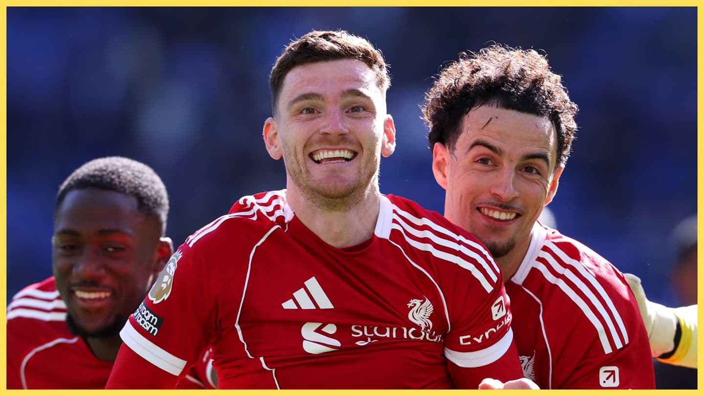 Watch what Konate forced Andy Robertson to do immediately after FT in Everton v Liverpool