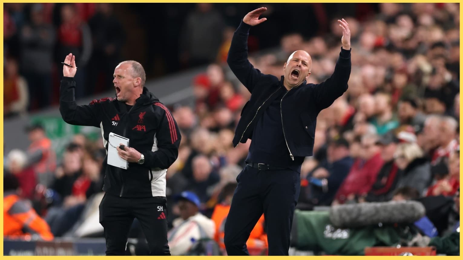 ‘Enough is enough’ – Arne Slot explains why he was ‘running around like a lunatic’ last night