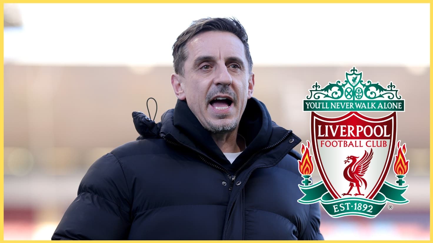 Gary Neville issues updated verdict on Liverpool’s Champions League qualification chances