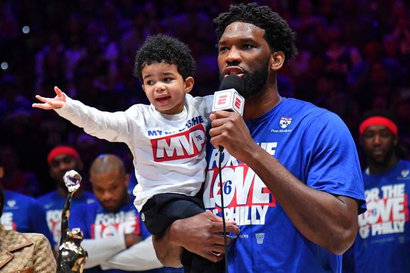 Joel Embiid Bringing Son to Press Conference Draws Criticism From Nick Wright as NBA Fans Fire Back