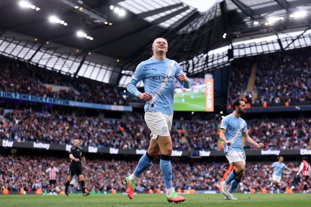 A Manchester City marksman is taking it one game at a time as his strong season continued against Brentford