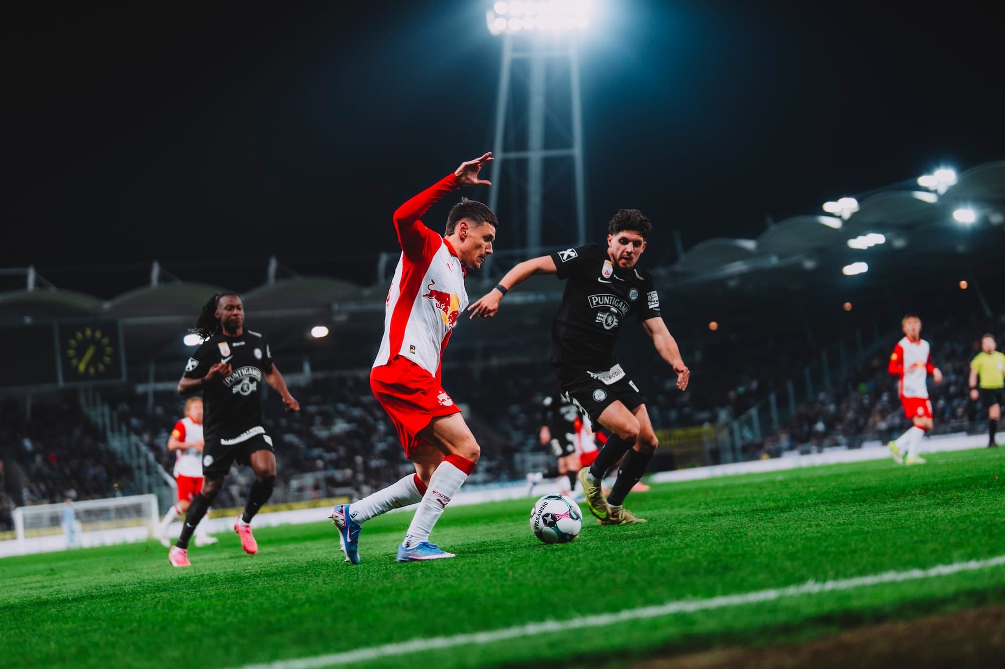 Honours even under the lights in Graz