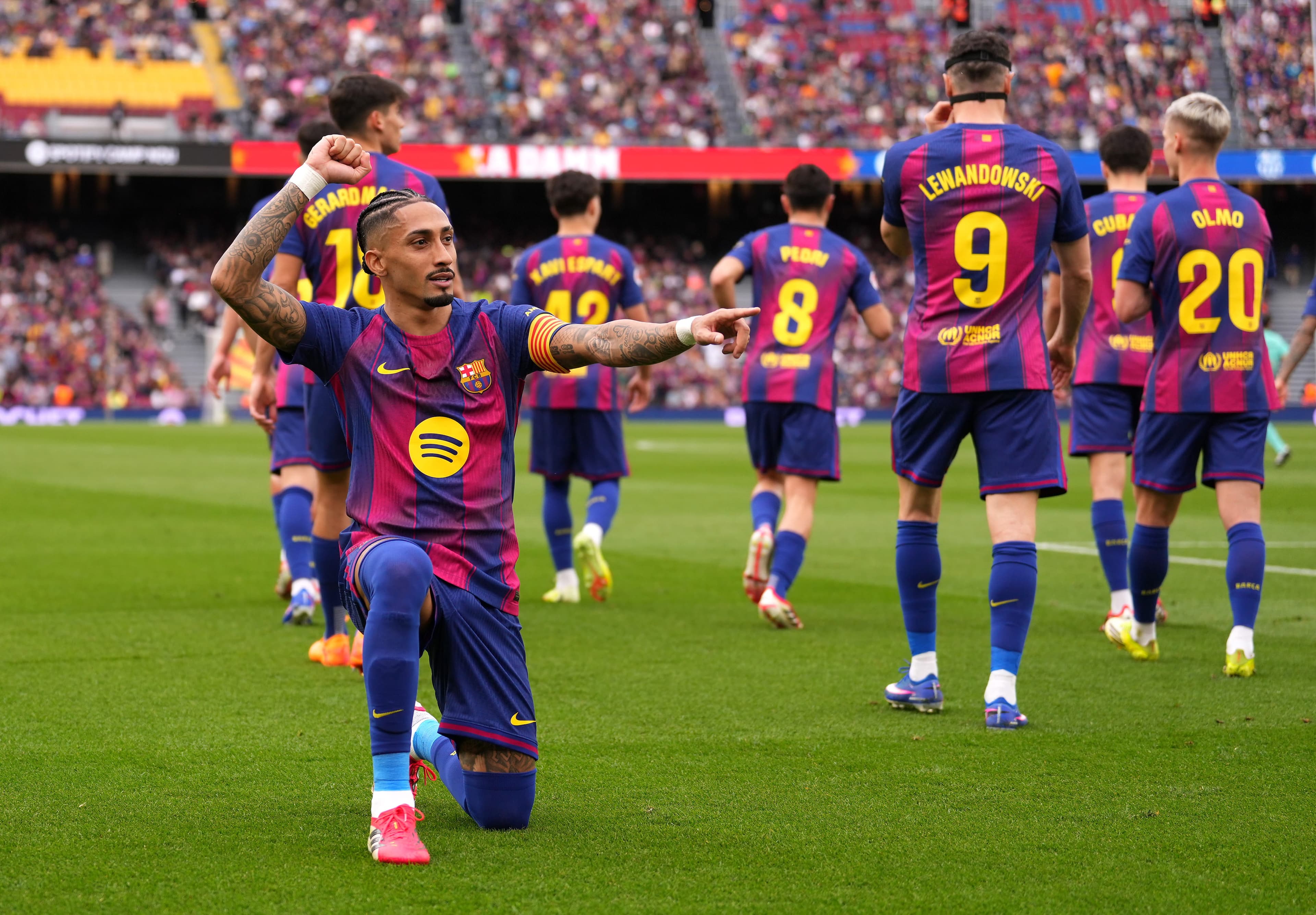 Shine Bright in Camp Nou: Barcelona Stars Honor Spotify with Special Show!