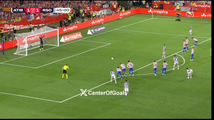 WATCH: Atletico Madrid equalise in Copa del Rey final before Mikel Oyarzabal restores Real Sociedad lead