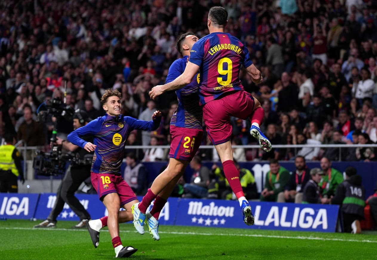 Barcelona player ratings against Atletico Madrid: Robert Lewandowski decisive off the bench