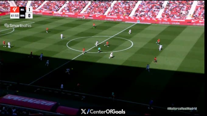 WATCH: Real Madrid fall behind to Mallorca just before half time