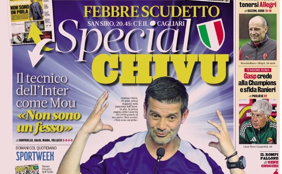 Today’s Papers – Special Chivu, Euro semis without Italy