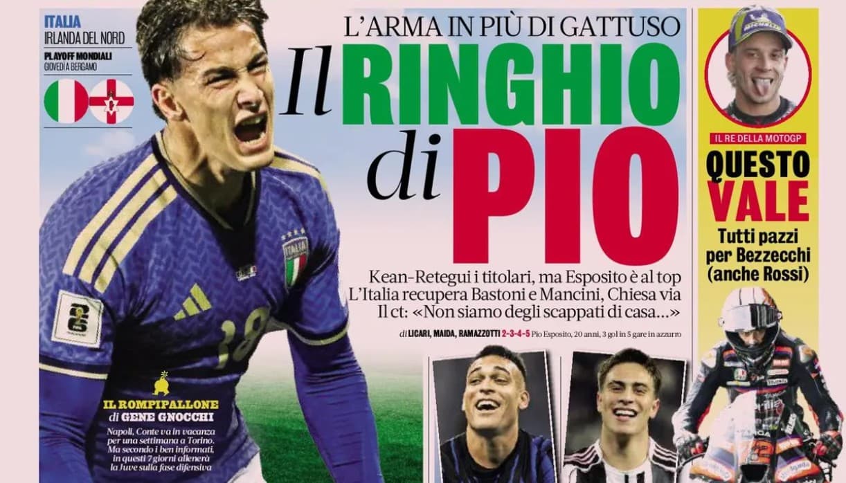 Today’s Papers – Pio ready for Italy, Chiesa gives up