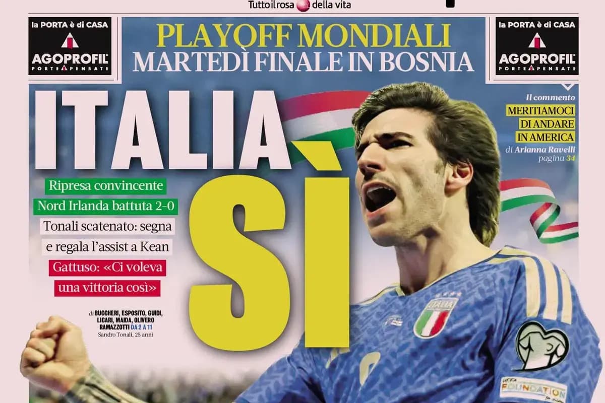 Today’s Papers: Italy in the final, Tonali and Kean to thank, it’s not over