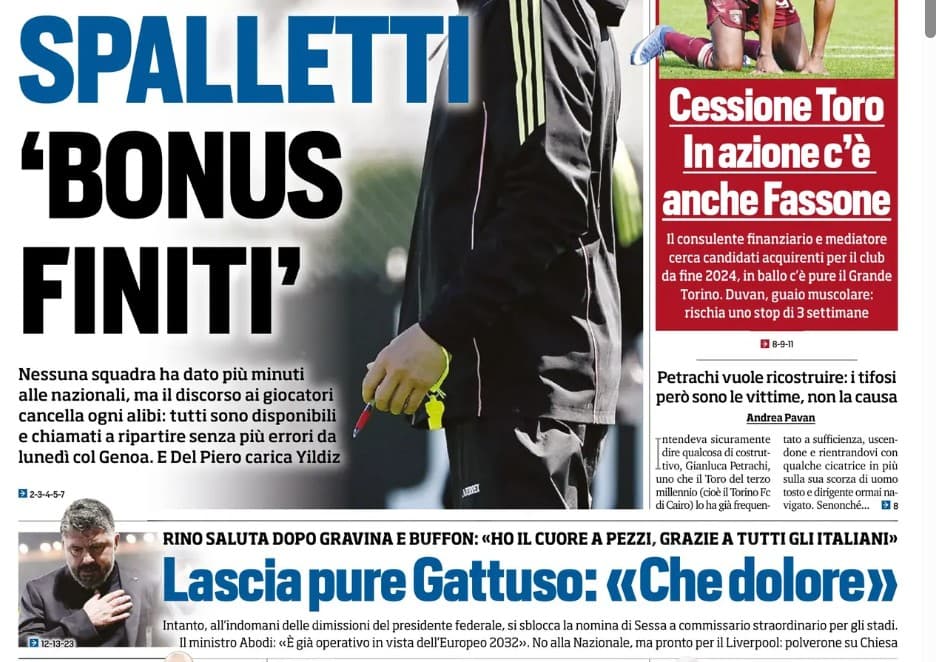 Today’s Papers – Serie A returns after Italy’s flop