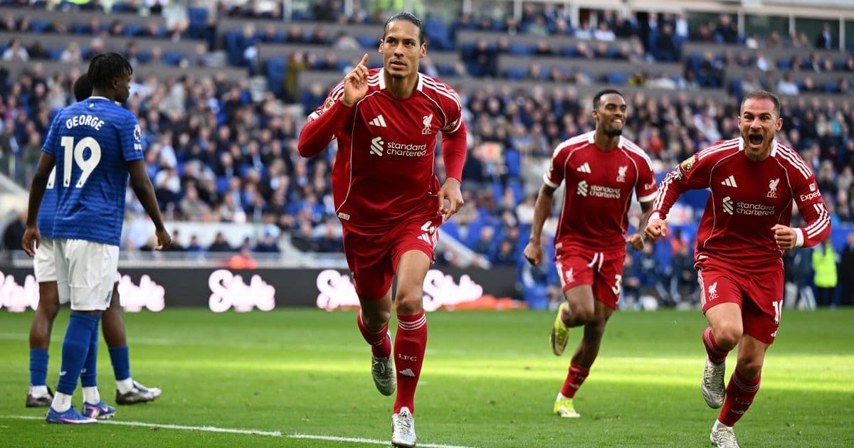 Van Dijk’s 100th-minute header wins Merseyside Derby as Liverpool boost Champions League chase at Hill Dickinson Stadium