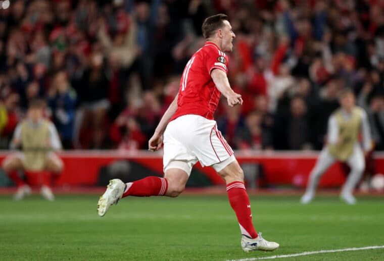 Chris Wood the hero as Nottingham Forest beat Aston Villa 1-0 in Europa League semi-final first leg