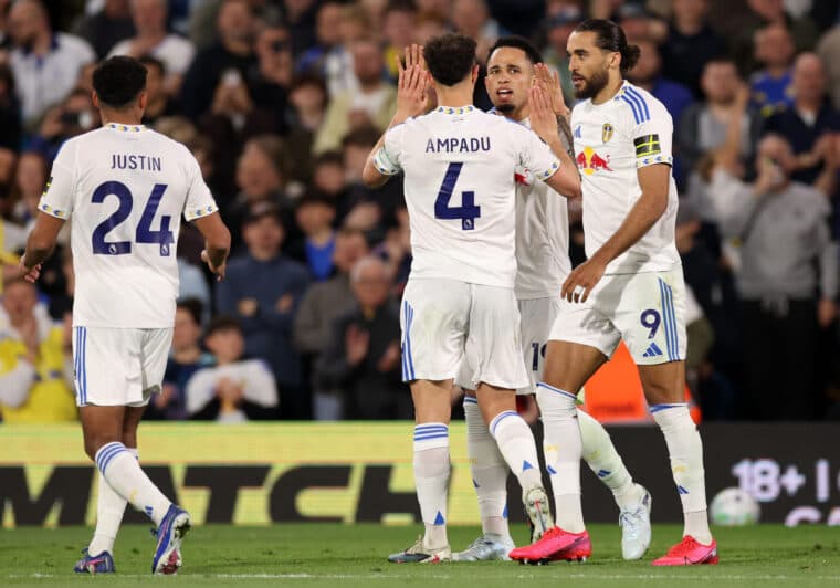 Leeds United 3-1 Burnley: Whites boost safety hopes with nine-point cushion