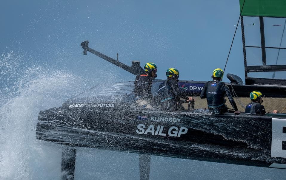 Ryan Reynolds Experiences SailGP Speed Firsthand At Event In Bermuda