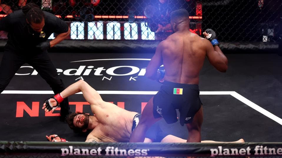 Francis Ngannou Scores Highlight-Reel KO In MVP MMA 1 Debut