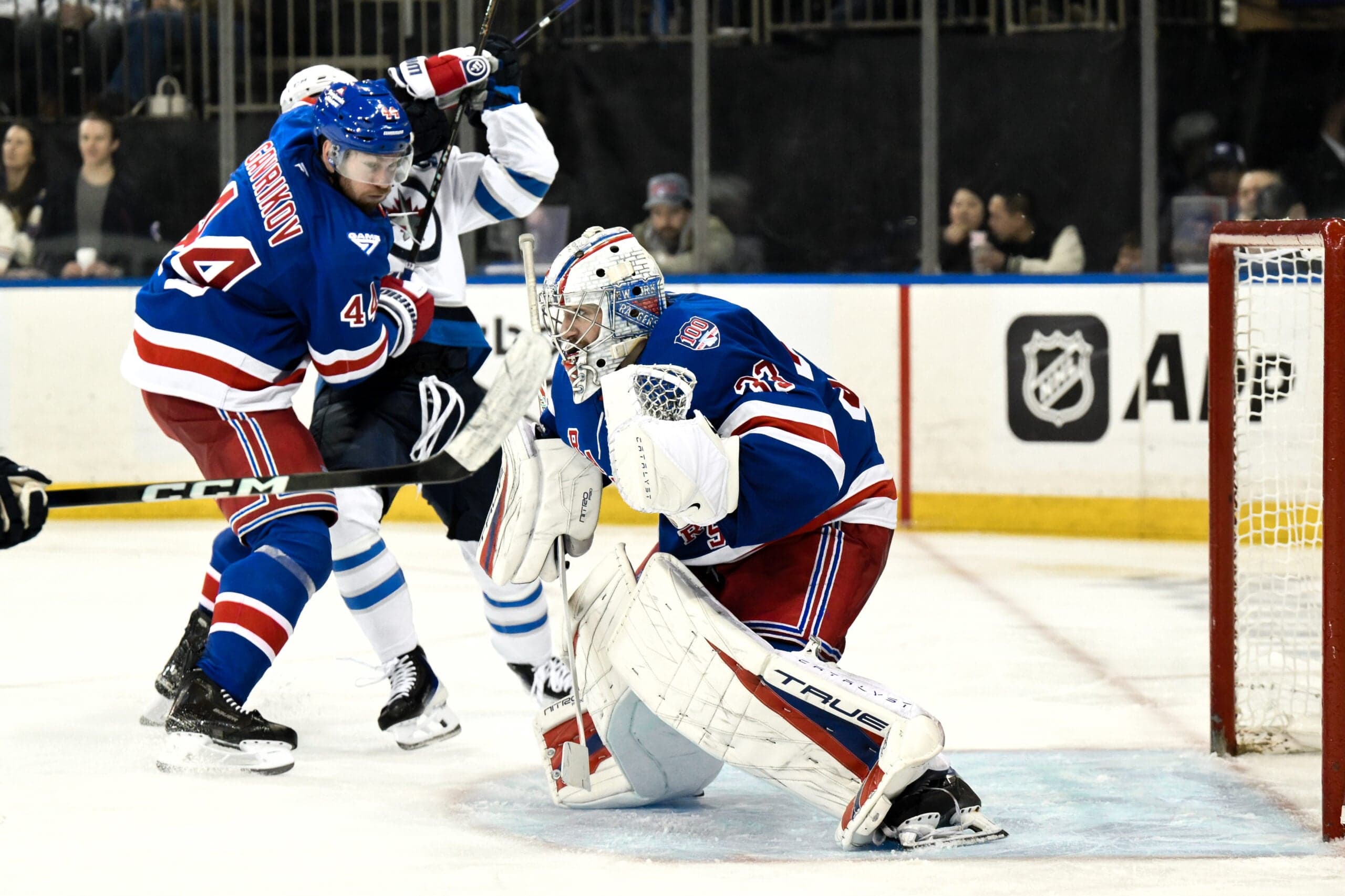 Dylan Garand stars in NHL debut, but Rangers fall to Jets 3-2 in shootout