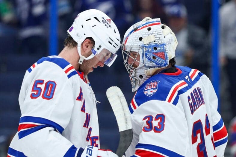 Garand, Kartye lead Rangers to 4-2 win over Lightning in season finale