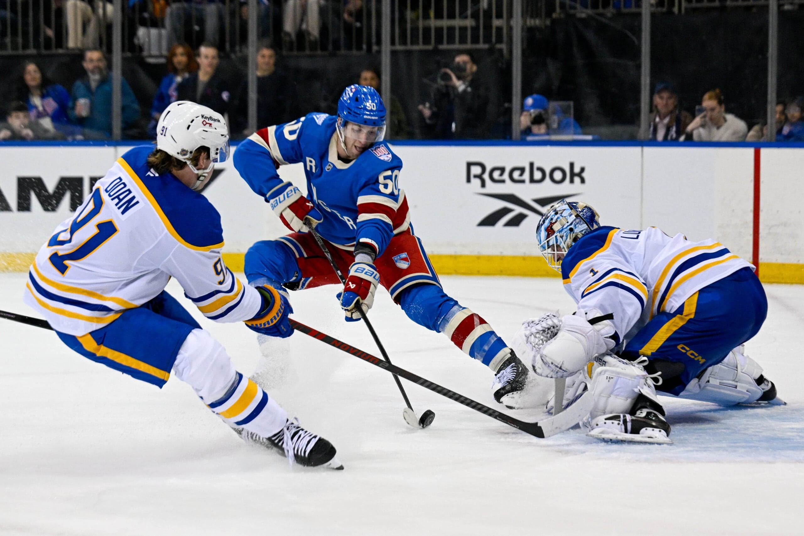 Rangers blow 3rd-period lead, fall 5-3 to Sabres in MSG finale: takeaways