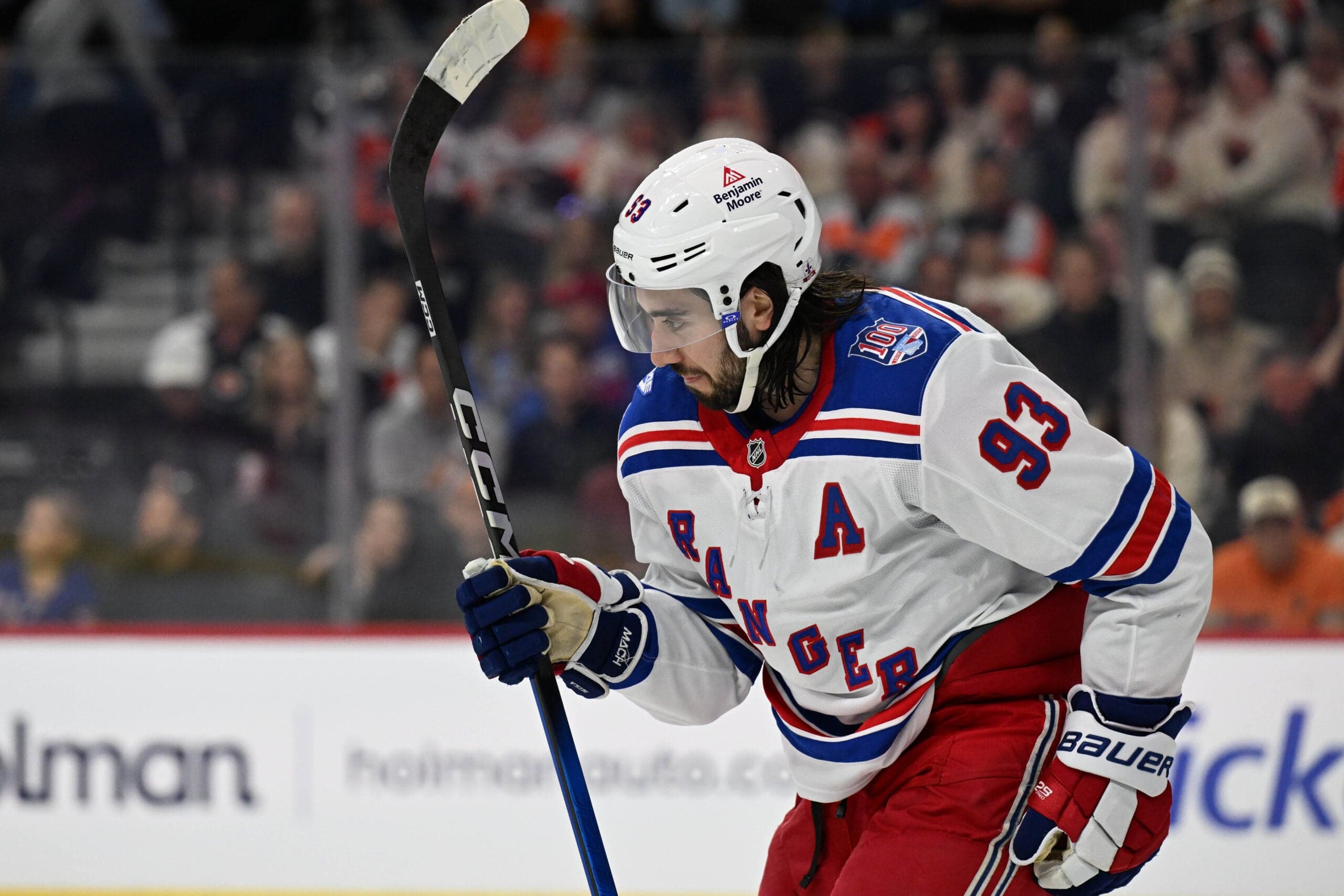 Mika Zibanejad of Rangers wins Steven McDonald Extra Effort Award for 3rd time