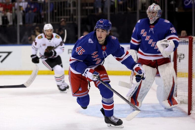 Rangers coach impressed with rookie: ‘he plays smart hockey’