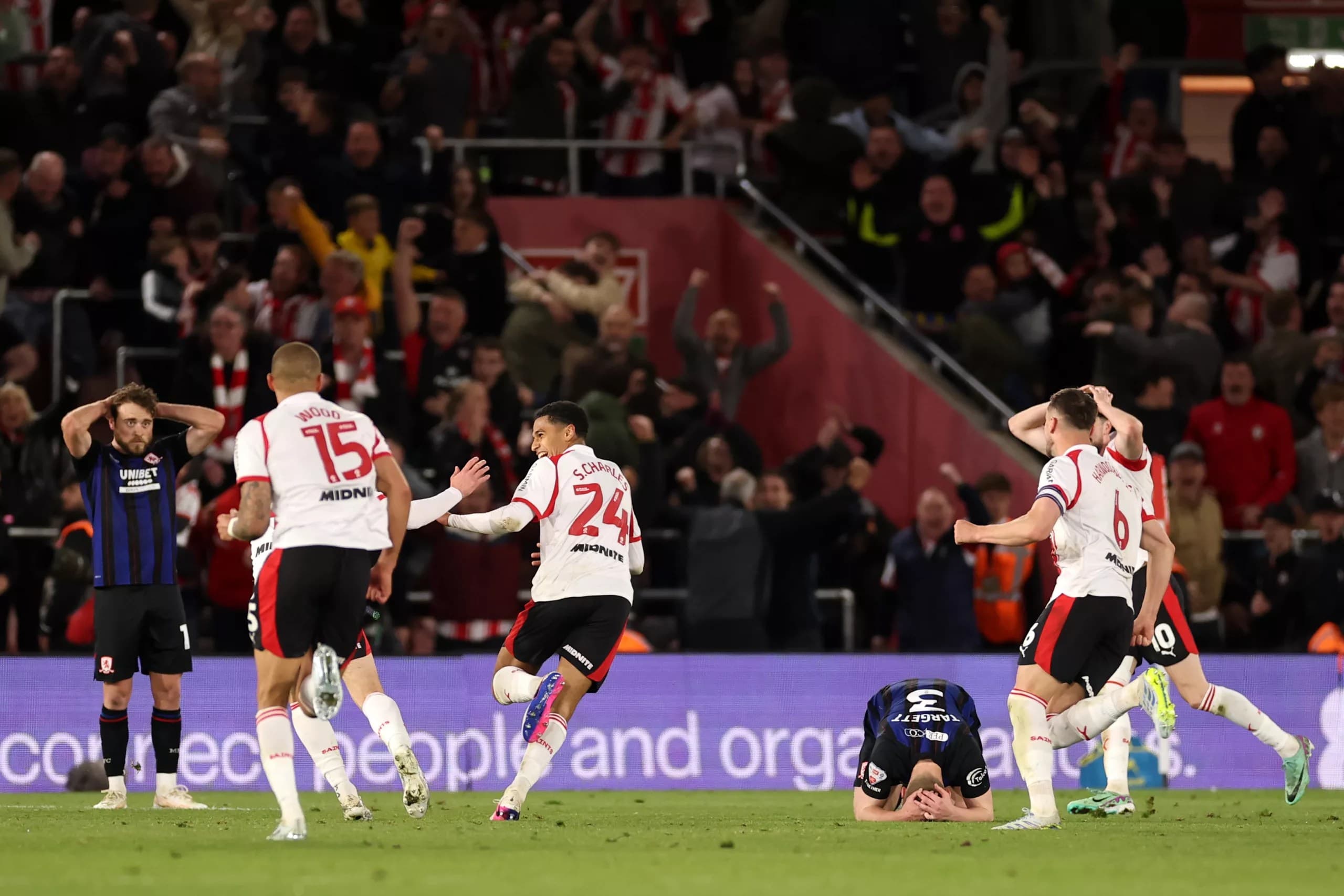 Southampton 2-1 Middlesbrough [AET}: Saints secure play-off final spot as promotion hopes continue