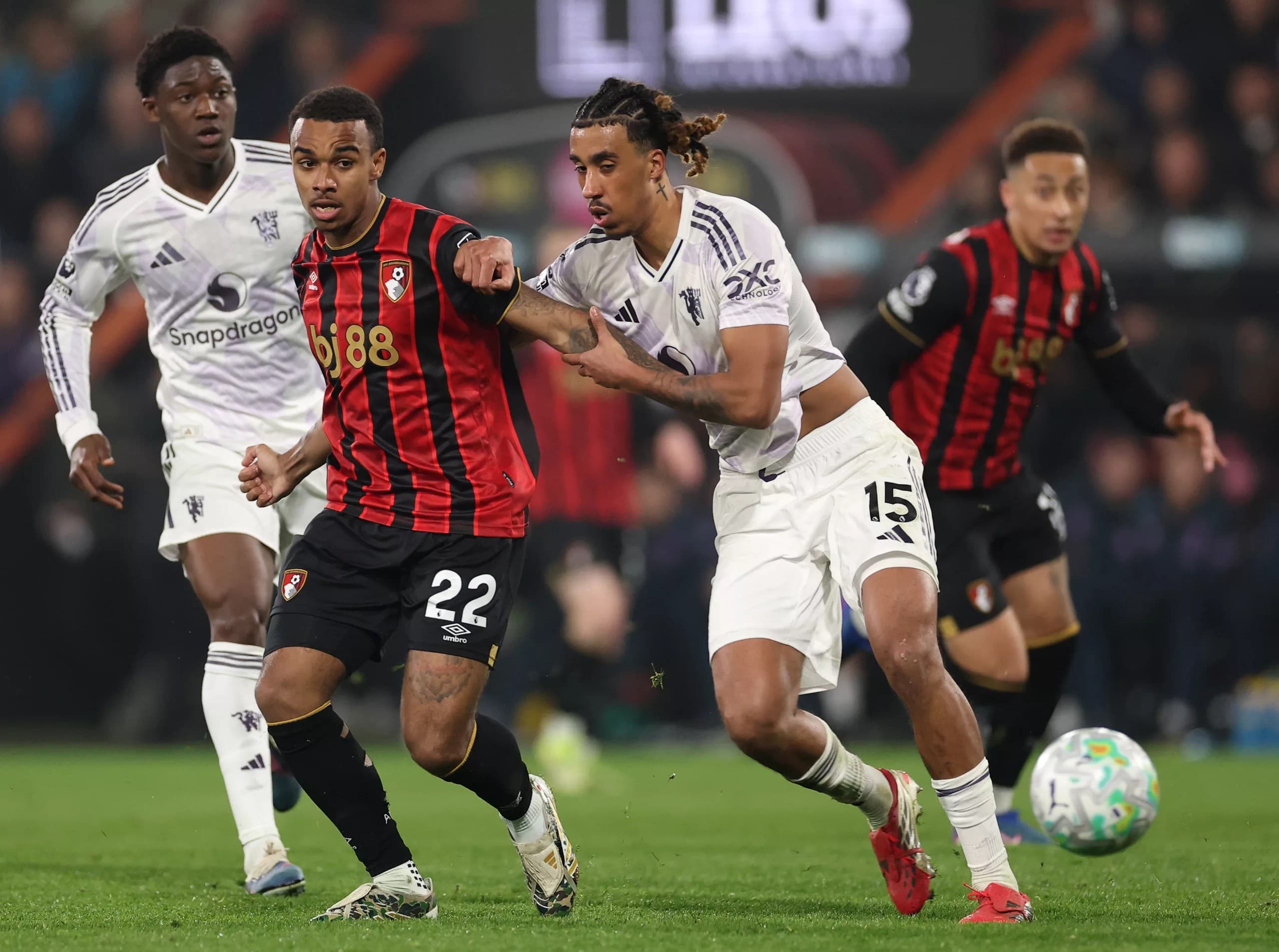 Bournemouth 2-2 Man United: Cherries fight back to draw as Maguire sees red