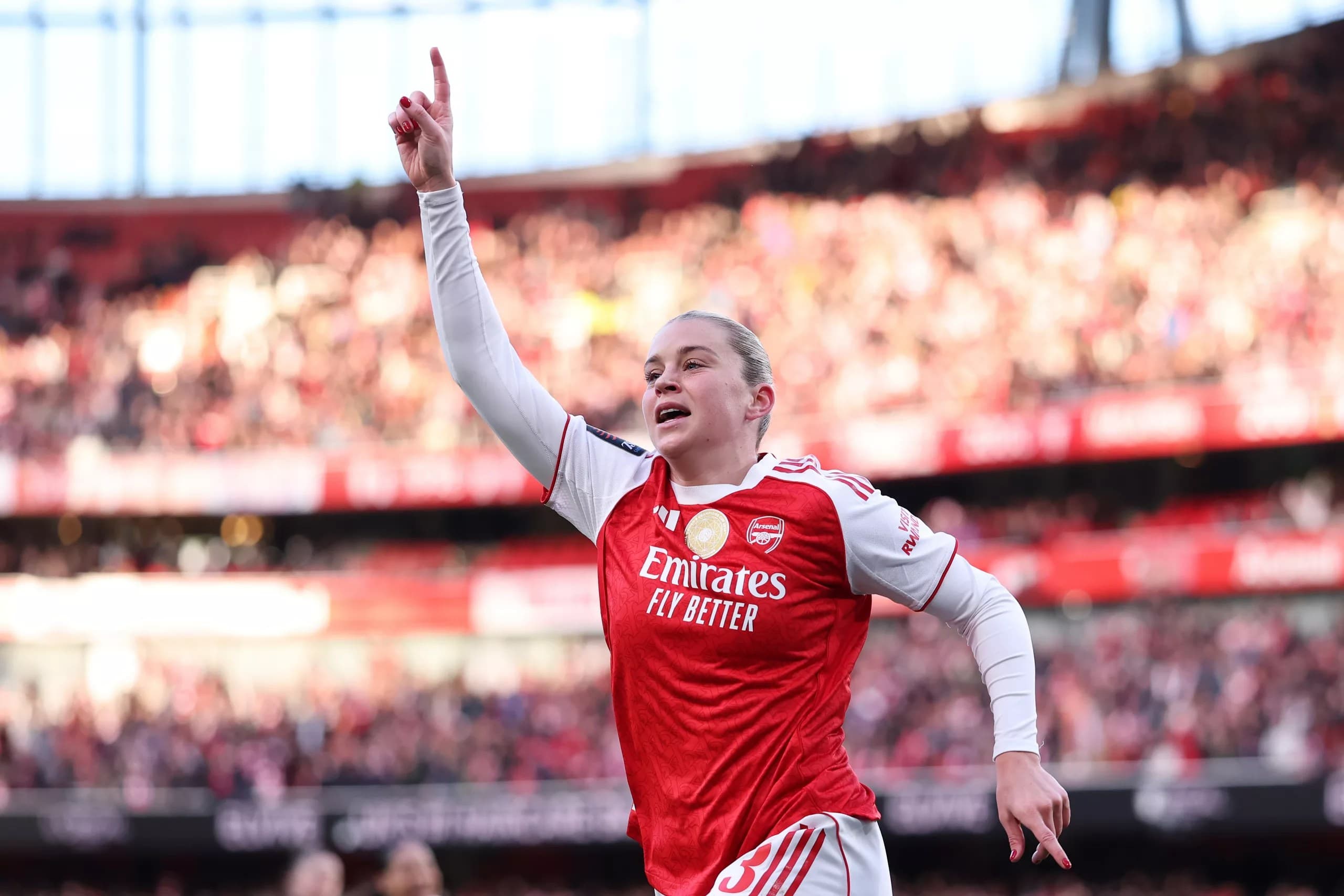 Arsenal 5-2 Tottenham: Russo bags treble as England nets on 200th WSL appearance