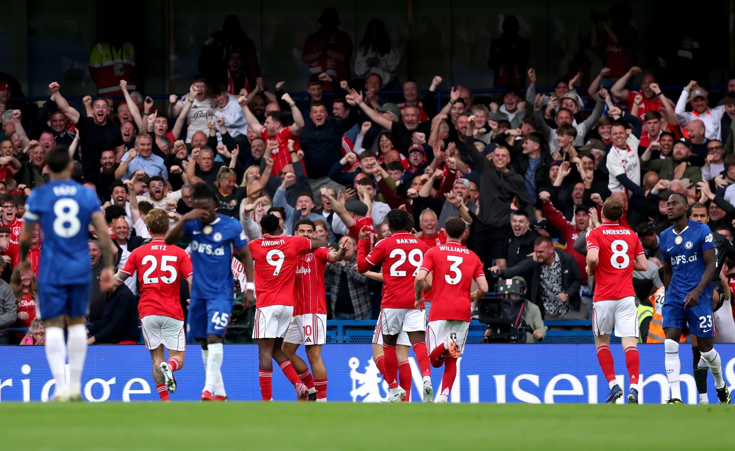 Chelsea 1-3 Nottingham Forest: Awoniyi brace moves Garibaldi closer to safety