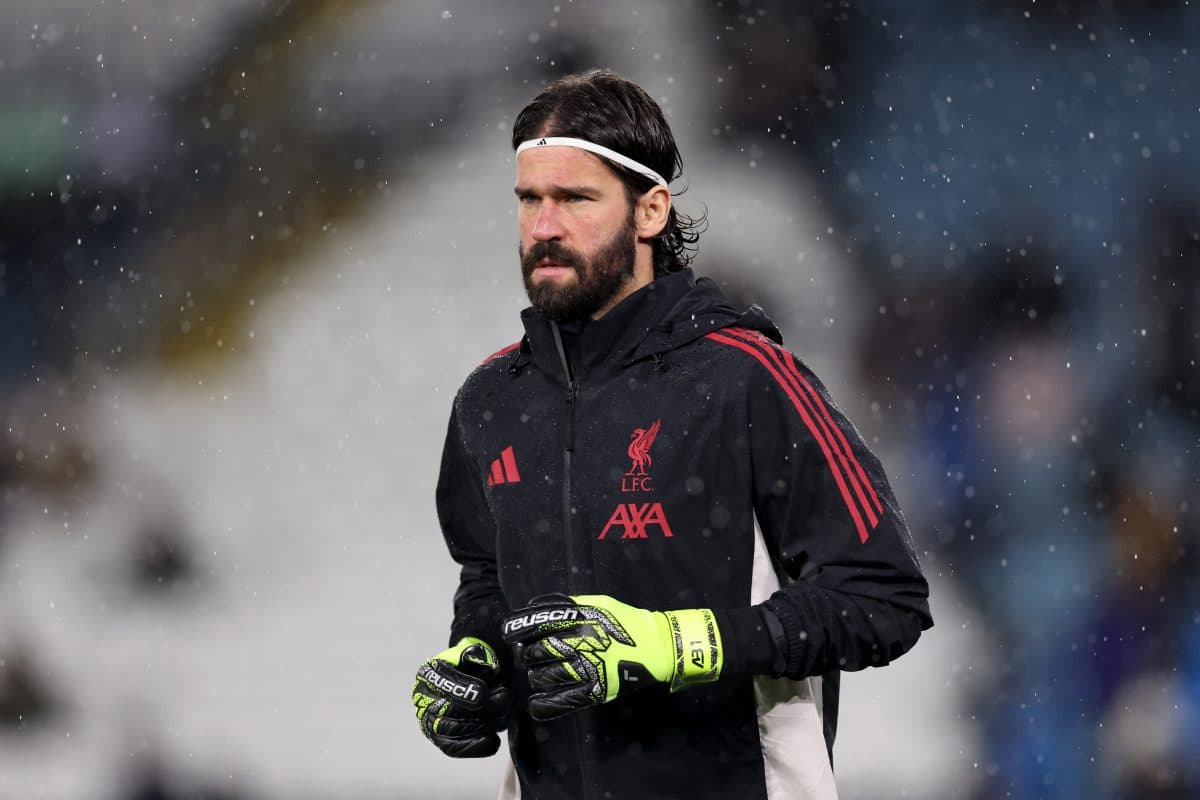 Liverpool goalkeeper Alisson Becker set to miss the Champions League quarter-finals against PSG