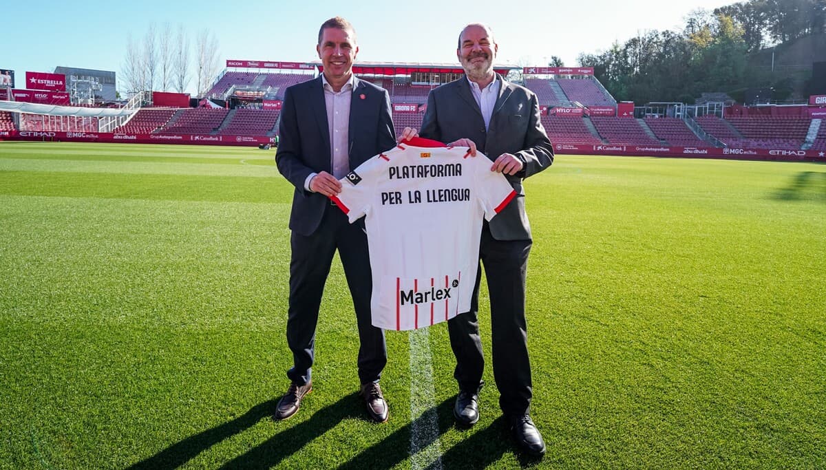Girona FC and Plataforma per la Llengua sign a collaboration agreement