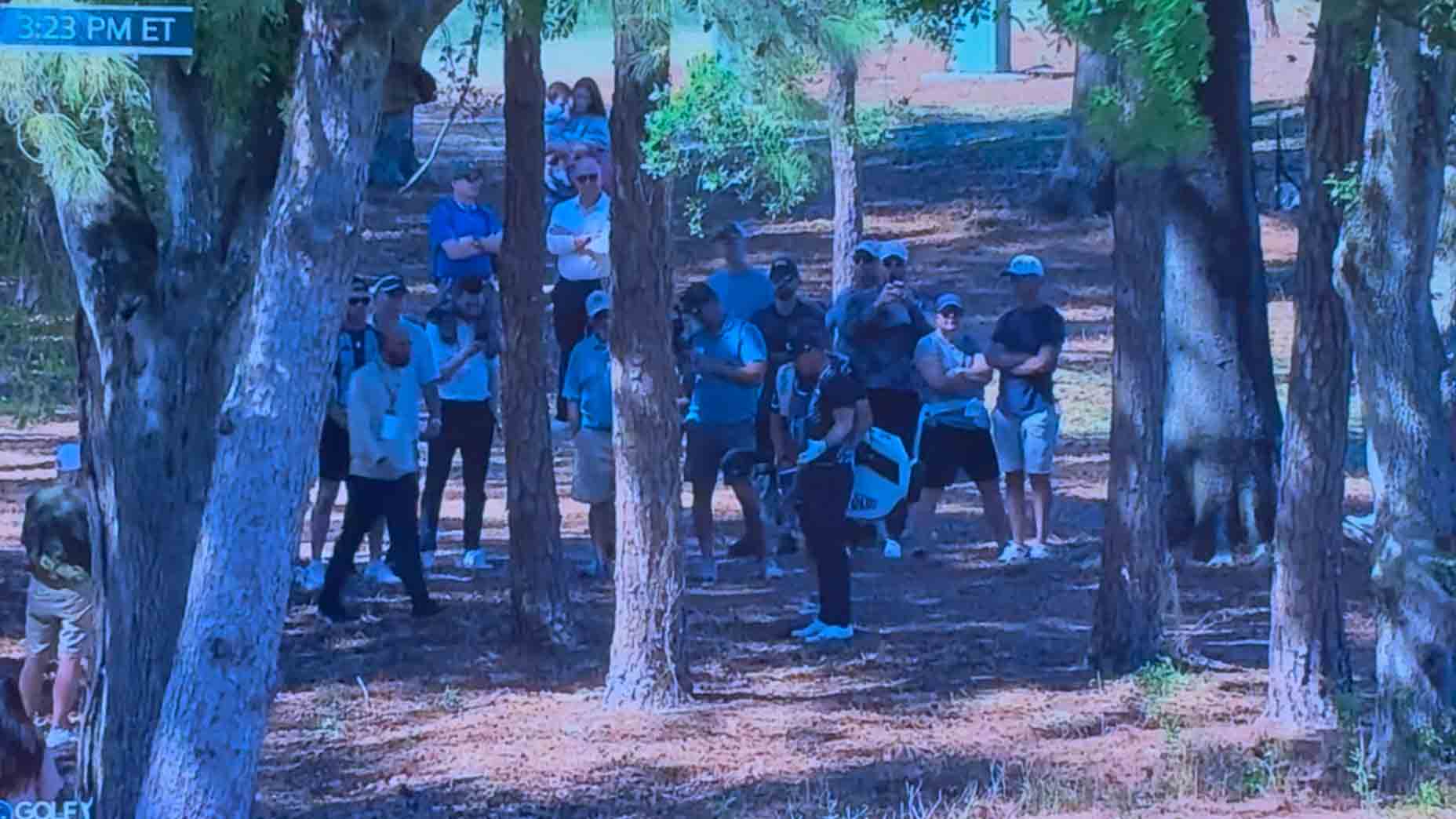 Tour pro blows rules whistle on himself. Then ‘a bit of good karma' came