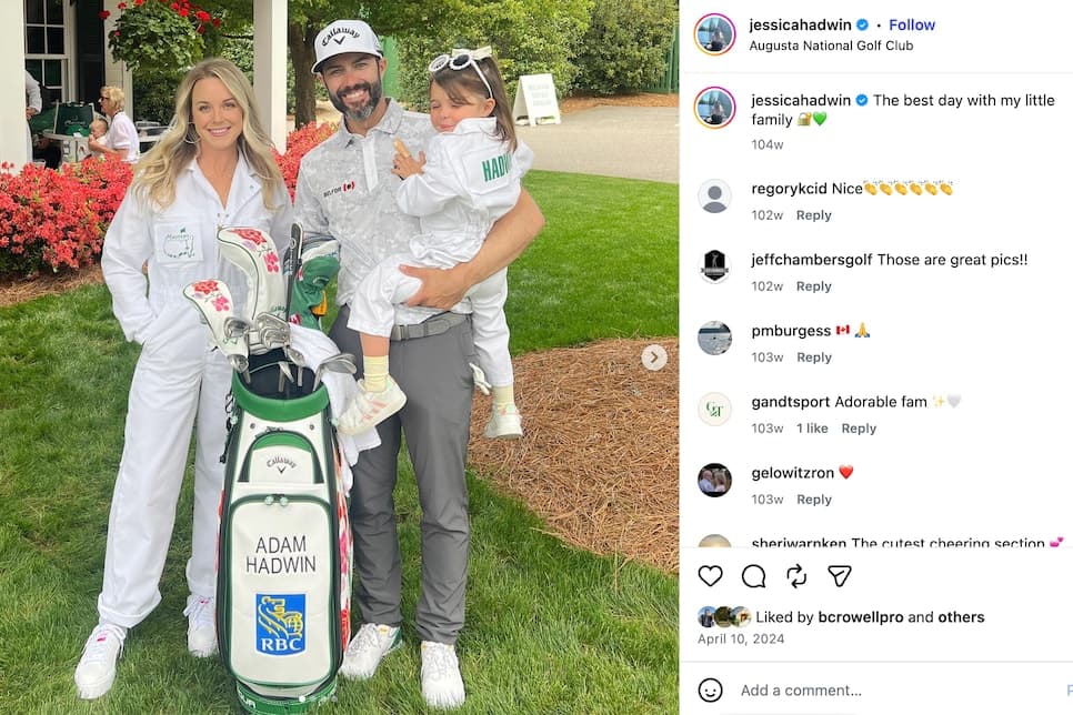 Masters 2026: PGA Tour wife shares 'Life comes at you quick' post with husband not in the field at Augusta National
