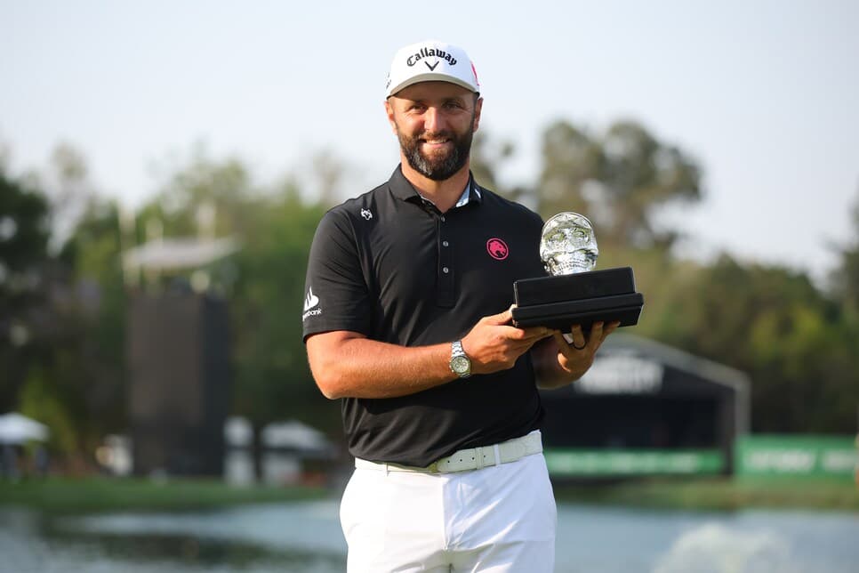 Turbulent week for LIV Golf finally ends with one of its biggest stars holding the hardware