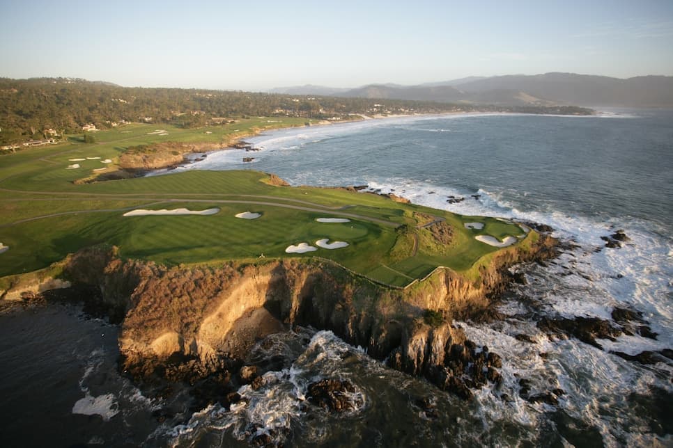 Second cypress tree planted in fairway of Pebble Beach’s 18th hole