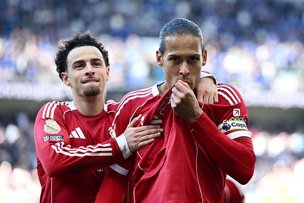 Virgil van Dijk heads in late winner to give Liverpool Merseyside derby victory