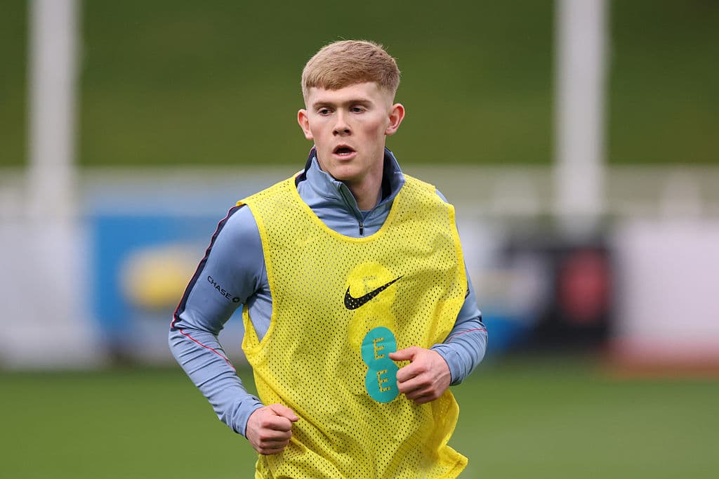 Lewis Hall says he has been closely watching England’s left-backs while not in senior squad