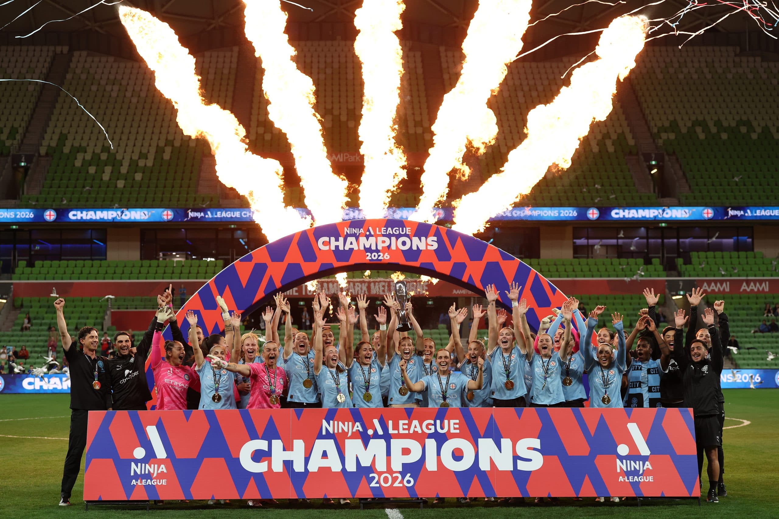Melbourne City secure double glory with A-League Women’s Grand Final triumph