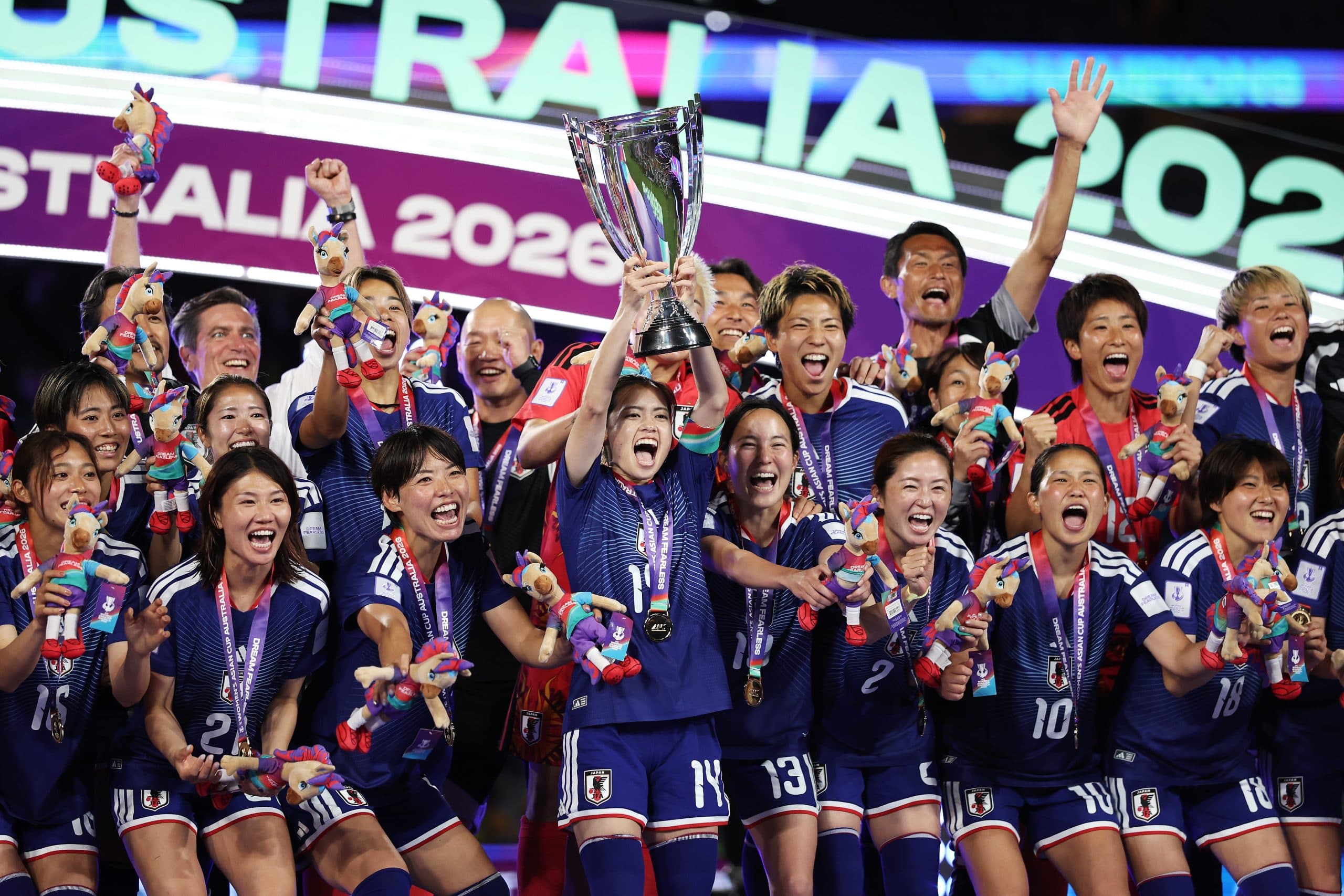 Asian Cup final: Japan sink Australia to claim third title in front of tournament record crowd