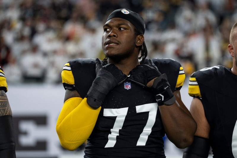 Broderick Jones’ neck injury made the Steelers’ 21st pick a first-round pivot point