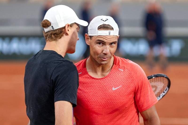 Jannik Sinner and Rafael Nadal play surprise match at the Bernabeu with Real Madrid stars