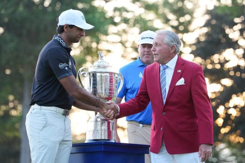 Gary Player sends message to Aaron Rai after he wins the PGA Championship at Aronimink