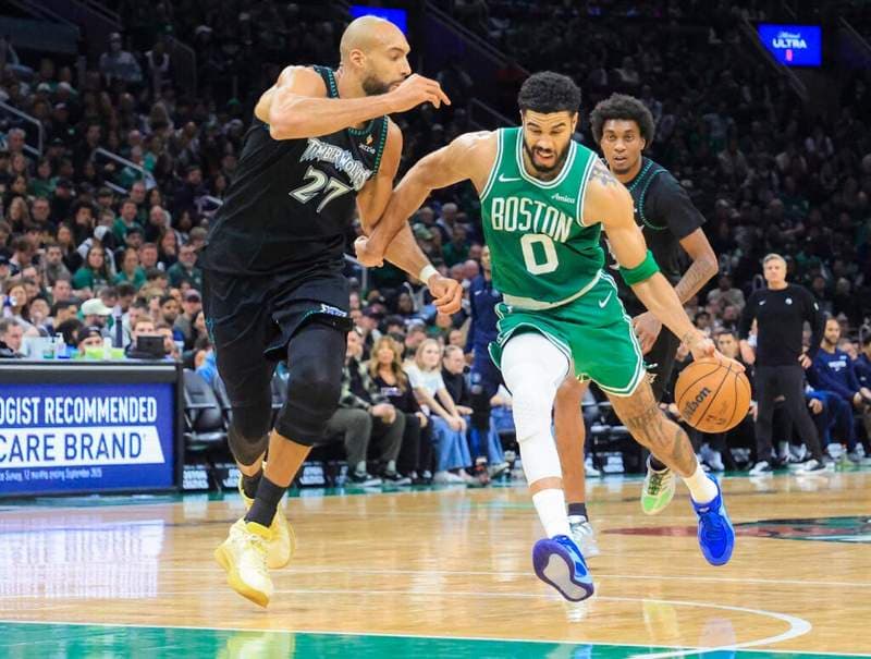 Jayson Tatum leads NBA playoffs in elite defensive metric over Rudy Gobert