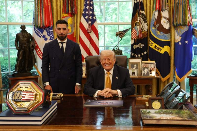 Ilia Topuria reveals White House souvenirs he asked Donald Trump to give him