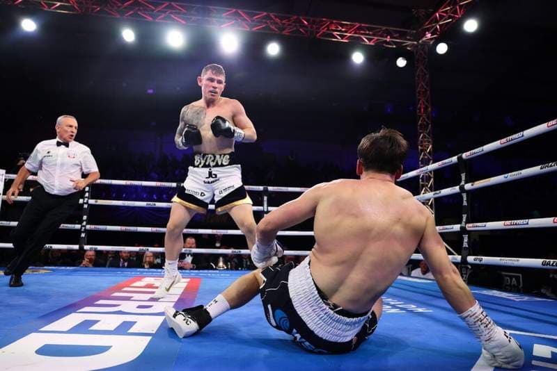 William Crolla apologises after four knockdowns to land astonishing KO against Glenn Byrne