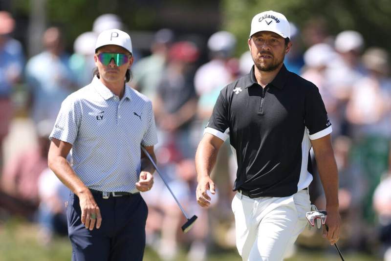 Xander Schauffele makes a comment on Rickie Fowler’s pace of play after playing with him at the PGA