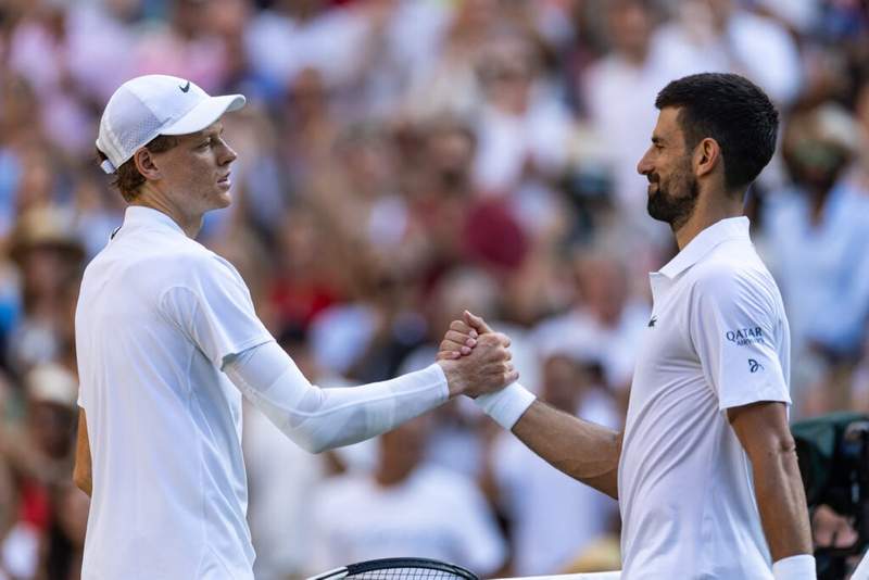 Jannik Sinner helped Novak Djokovic pass another Roger Federer record