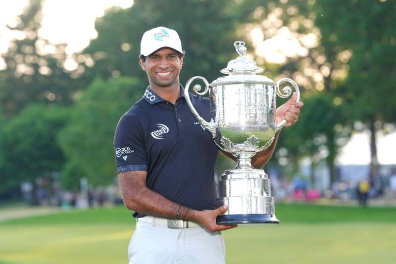 Jack Nicklaus and Sir Nick Faldo send messages to Aaron Rai after his PGA Championship win