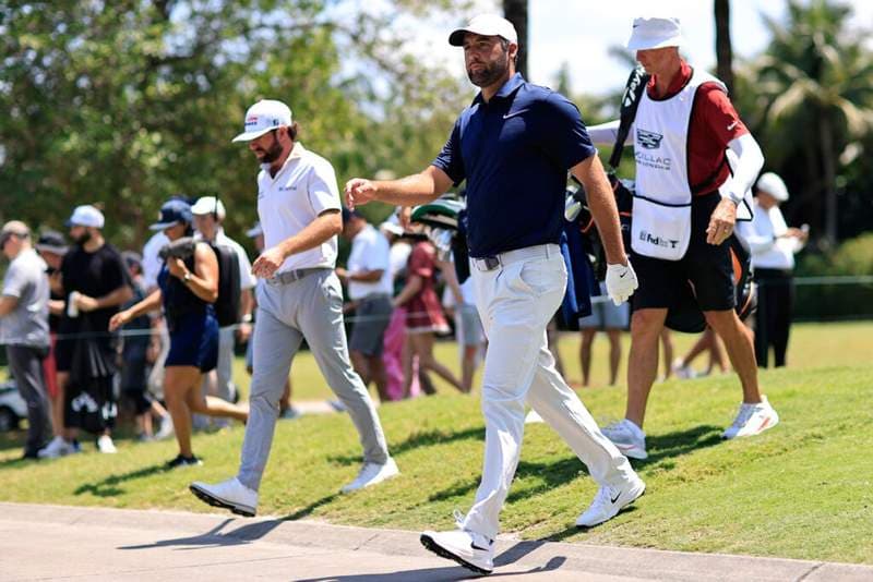 Scottie Scheffler’s response when asked if he can catch Cam Young and win the Cadillac Championship
