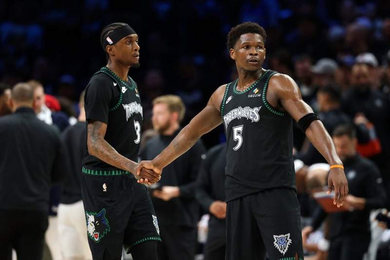 Jaden McDaniels issues bold promise to Anthony Edwards for Spurs series